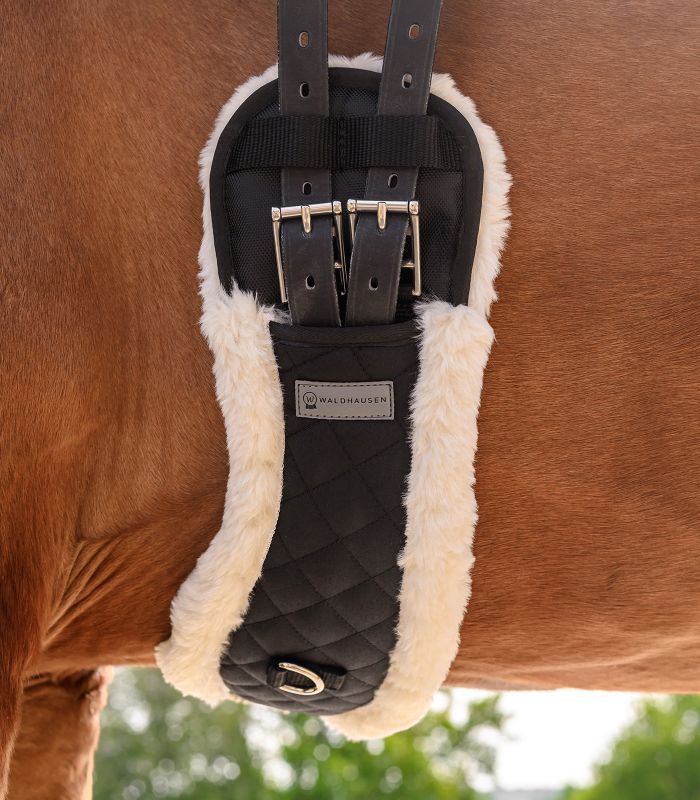 Подпруга  полумесяц выездковая с искусственным мехом от Stable.by